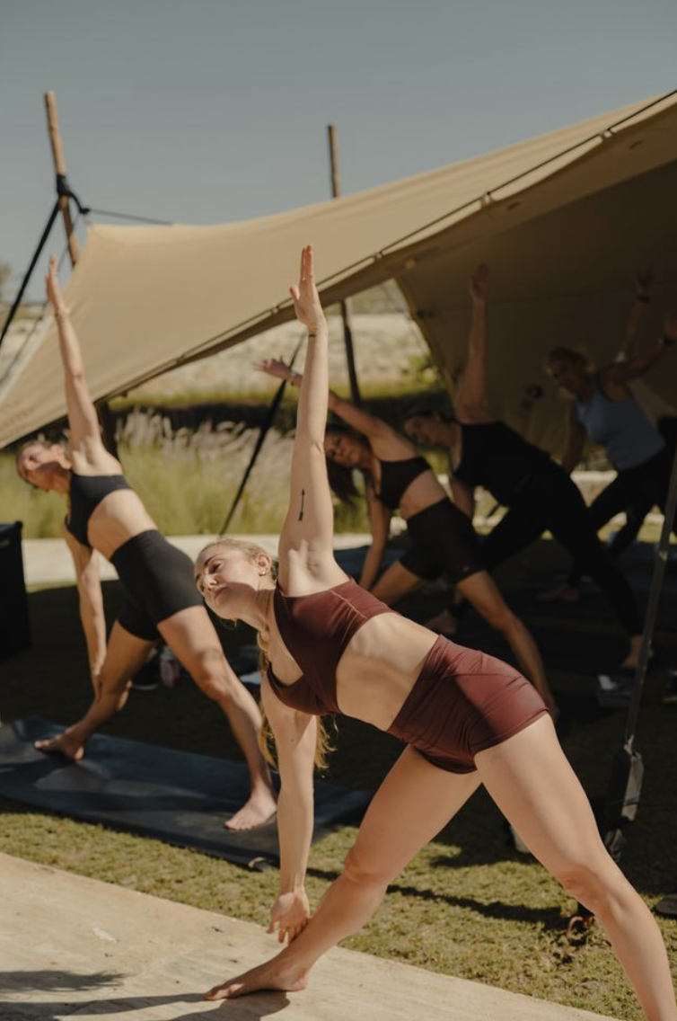 A guided sunrise fitness session on the East Cape